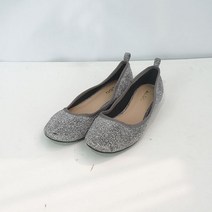ALDO 글리터패브릭 플랫슈즈 실버 235