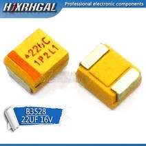 20pcs B 3528 22 미크로포맷 16V 226C 226 SMD 탄탈륨 커패시터 hjxrhgal