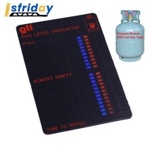 가스메타기 1/2pcs 홈 가스 테스트 스티커 프로판 부탄 LPG 연료 탱크 레벨 표시기 캐러밴 병 Termometro, CHINA, 2pcs