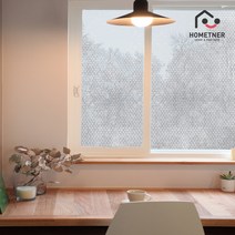 홈트너 물없이 붙이는 단열 에어캡 뽁뽁이, 점착형7중_단열(꽃)