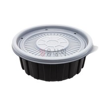 미니 탕용기 JH 158파이 소 650ml 200세트 PP 검정 삼계탕용기, 단품, 단품