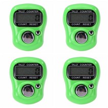 3차원측정기 3차원 미니 마커 및 행 손가락 카운터 LCD 전자 디지털 탈리 바느질 뜨개질 도구, 17 4PCS Green