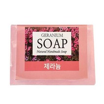 제라늄 향수 세정제 바디 내추럴 클렌저 핸드메이 이누 헤어 워시 비누 때 수제 누리 뷰티샵 아름, 비누1개입_제라늄내추럴, 본상품선택