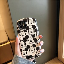 레트로 만화 애플 x 휴대 전화 쉘 iphon, Apple 11 스몰 아바타 미키