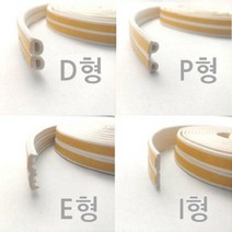 문풍지 방문 방풍 방음 틈막이 틈새막이 소음방지 현관문 고무 D형 P형 E형 I형 2M, 흰색