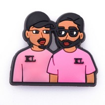 매력 영화 역할 검은 살아있는 물질 Pvc 신발 crocks 악어 장식 방해물 Accessoroies 선물, [16] c0078