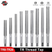 Hampton 1pc TR8-TR26 사다리꼴 나사 탭 금속 왼쪽/오른쪽 손 드릴 비트 고속 강철 기계, [21] TR24x5.0, [02] Left