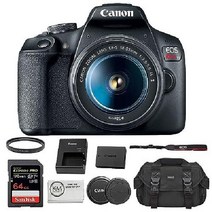 캐논 EOS T7 DSLR 카메라 18-55mm 렌즈, B