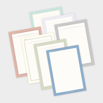 7color A5 떡메 미니 모눈 노트 패드 떡메모지 메모장, 리틀 포레스트