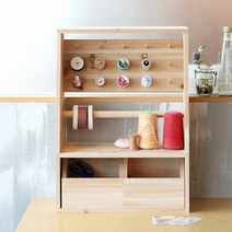 굿트리 쏘잉앤 실패꽂이 원목 수납장, 주물명찰손잡이 중-2개