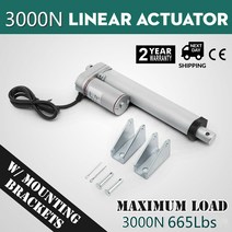 리니어액추에이터 소형 665 Ibs 3000N 4-18 인치 전기 모터 선형 액추에이터 DC 12V 미리메터/초 Lectric, 02 400mm 16 inch_01 2000N 8mms