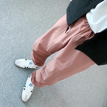젠브로 / 나일론 와이드 스트링 밴딩바지
