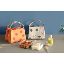 캠핑 나들이 예쁜 보온보냉백 도시락 가방 쿨러 깔끔 아이스박스, 그린 모과