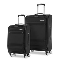 AMERICAN TOURISTER Whim 소프트사이드 확장 가능한 수하물 스피너 포함 블랙. 스피너가 있는 Whim 소프트사이드 확장 가능한 수하물