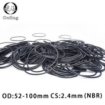 키보드 오링 교체 불량키보드 10 개몫 고무 링 nbr 씰링 o-링 2.4mm 두께 od525560626570727580859095100mm o 링 씰 가스켓 와셔, 100x95.2x2.4mm