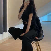 스키니어 [fnh072] 스트링 와이드 투피스