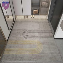 럭셔리 방지 카펫 라이트 도어 카페트 미끄럼 모던 입구 현관매트 플로어 매트 베란다, 100CM*100CM[벨기에울/퀄리티프리미엄], 풍채(문자 없음