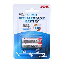 FDK AAA 충전지 건전지충전지 (800mAh) X 2알 _ 2023895EA, 쿠팡 1, 쿠팡 본상품선택