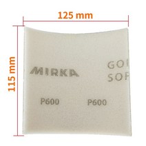 핀란드어 Mirka 손으로 찢어진 스폰지 사포 시트 수동 도구 자동차 샌더 연마 종이 바디 샌딩 그라인딩 블, 01 P320_01 10 PCS