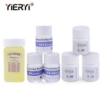 측정 도구 TDS 용액 키트 세트 1413us/cm 버퍼 액체 PH 표준 보정 84us/cm 222mv ORP EC 35ppt 1382ppm 400/686/918, 13=AZ8403Electrolyte