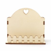 기타 합판나무 울타리 다용도 하트꽂이 DIY 10cmX11.2cm 100개[낱개수량확인]