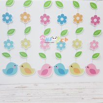 새모빌 인쇄펠트-봄모빌 만들기 어린이집 유치원 모빌