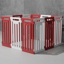 애완 동물 인클로저 개 케이지 소형견 중형 및 대형견 실내 블로우 성형 플라스틱 환경, White brown_12PCS