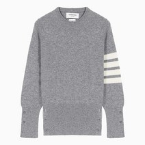 톰브라운 명품 22FW 사선 완장 라이트 그레이 여성 니트 FKA001A00011055