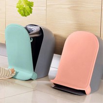 냄새차단 밀폐형 폐달 벽걸이 음식물 쓰레기통 브런치 잔반통 1인용 주방용품 가정용, 1개, 멜론블루