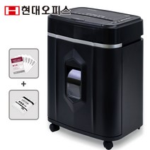 페이퍼프랜드 자동급지 140매 30연속세단 문서세단기 20L + 페이퍼오일, PK-140AF, 블랙