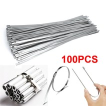 스텐레스 케이블 타이 100개 스테인레스 스테인리스 스틸, 30cm x100개