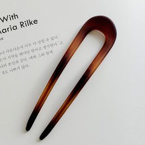 무광 모던 아크릴 비녀 뒤꽂이 올림머리핀 헤어핀 6color
