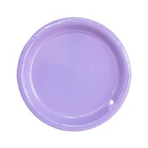 파티 접시(소 10개입/13색상) 플라스틱 생일 돌상 캠핑 일회용 용품, 라벤더(10개입)