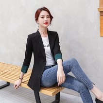 헤링본자켓 여성 여자 아우터 울 숏 체크