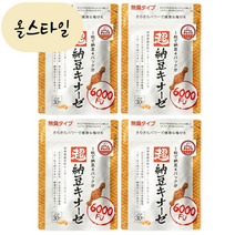 [해외] 사쿠라노모리 Nattokinase 나토키나제 초나토키나제 6000FU 4개 세트 낫또키나제 올스타일 일본직구, 30정