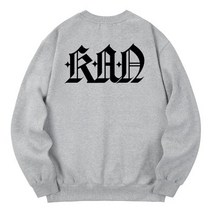 KAN6312 KMG0099 더칸 기모 맨투맨 - 그레이