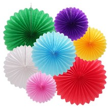 페이퍼휠 페이퍼팬 파티팬 생일 파티 장식 소품 모빌, 페이퍼휠(대)라임그린