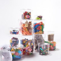 소르니아 투명리빙박스 장난감정리함 2개세트(뚜껑포함), 2Q+2Q