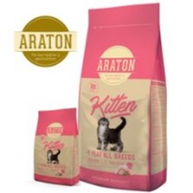 아라톤 키튼 고양이사료 1.5kg, 2개, 닭 칠면조 오리