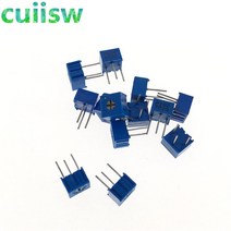 13 값 3362p 전위차계 키트 3362 멀티턴 트리밍 고정밀 전위차계 3362w 가변 저항기 100r-1m, 없음