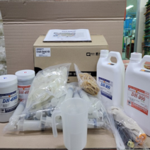 DIY 콘크리트 크랙보수제 크렉 균열 셀프 보수제 보강제 건축용주사기 건식에폭시 주입제 실링제 7종 세트구성