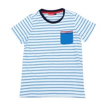 ASK 주니어 남아 STRIPE 라운드포켓 TS(JU2MTR342ML/블루)