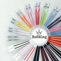 [롤킹]다카라 커트 핀셋 드라이핀셋 31컬러 2P, 올퍼플