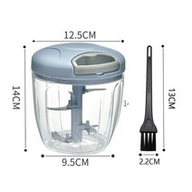다기능 마늘 분 초퍼 900ml 수동 마늘 으깨기 식품 야채 커터 고기 분쇄기 주방 요리, c
