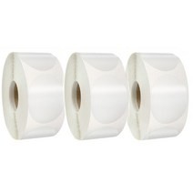 상자 포장 원형스티커 500매 봉합용 투명 씰링 동그라미 스티커, 5cm