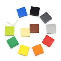중국레고 레고호환 1000pcs diy 빌딩 블록 그림 벽돌 세라믹 타일 2x2 교육 크리 에이 티브 크기 어린이를위한 3068 장난감과 가능, 혼합 색상 1000pcs
