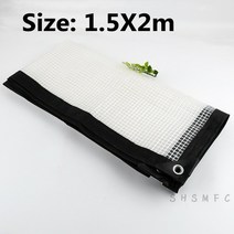 0.35mm 그리드 방수 천 투명 발코니 정원 타포린 온실 즙이 많은 식물 따뜻한 차량 및 보트 캐노피 유지, 09 1.5x2m