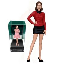 아바타피규어 주문제작 실사 여자친구 피규어 이별 이별패 100일 1000일 트로피 감사 감사패 기념 기념패 축하 축하패 공로 공로패 선물, 5번- 여자 허리손