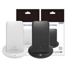 액티몬 갤럭시S8 S9 S10 S20 S21+ 노트8 9 10 20 21 울트라 아이폰 X Xs Xr 10 11 프로 맥스 12 미니 프로 맥스 고속 무선충전기 패드 거치대 스탠드, 블랙