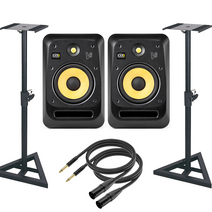 KRK V8 S4 블랙 x 스피커 스탠드 패키지